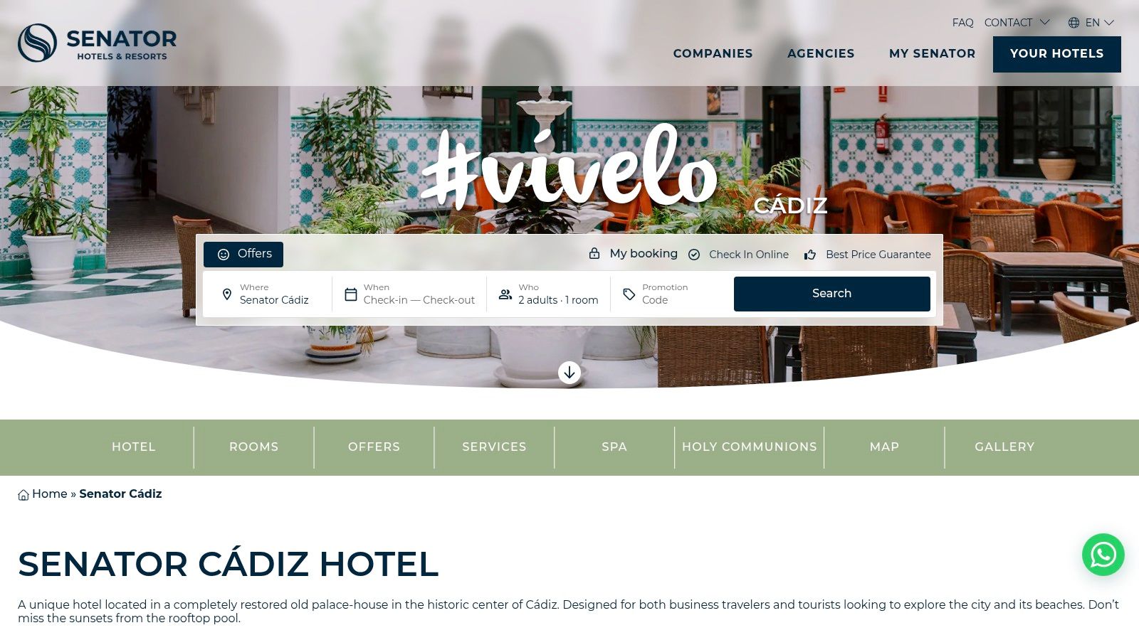Senator Cádiz Spa Hotel