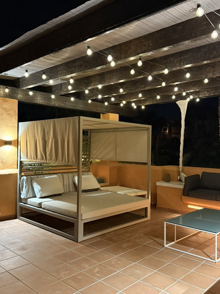 Terraza con jacuzzi