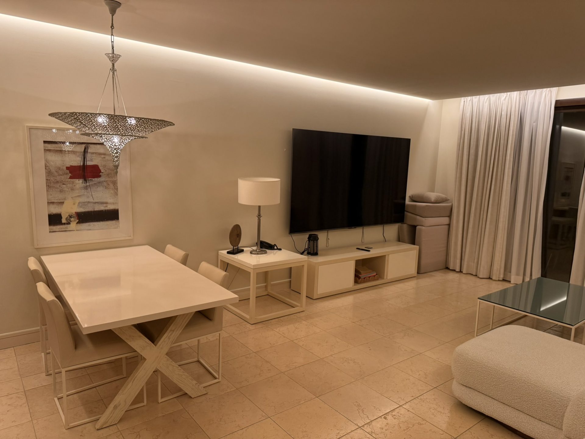 Salón comedor del ático