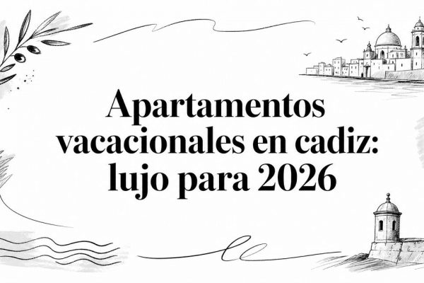 Apartamentos vacacionales en cadiz: lujo para 2026